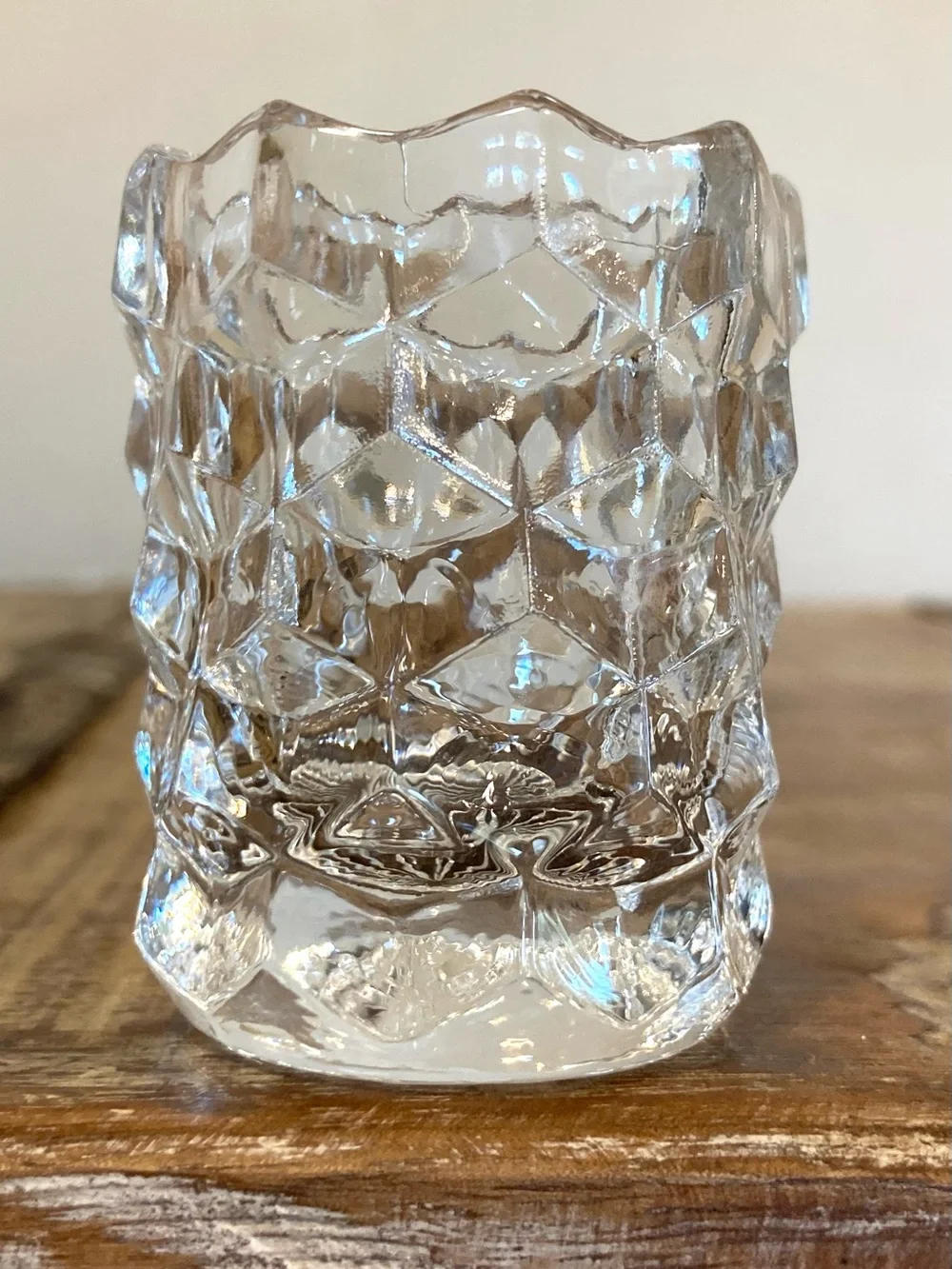 Vintage Fostoria Glass Toothpick Holder American Clear 2 3/8
